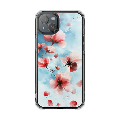 Pink Blossom Drift iPhone 15 Plus Case - Impact