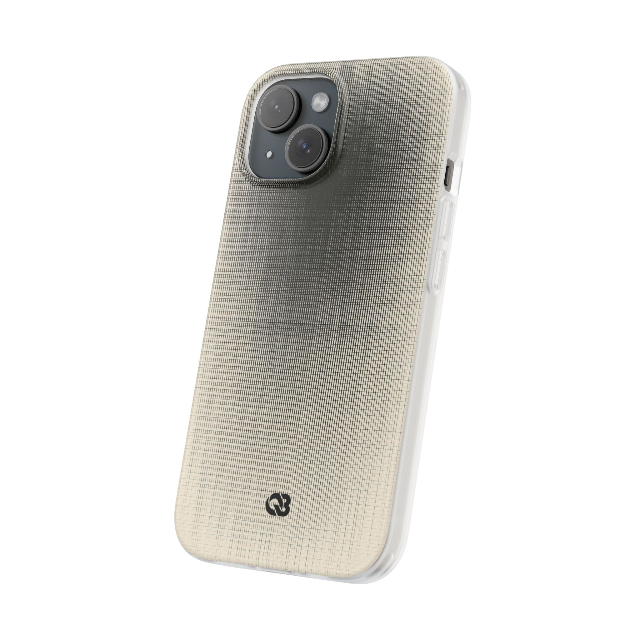 Beige Lite Phone Case for iPhone - Carbon Screen Grid