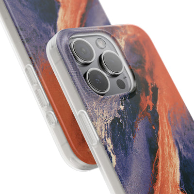 Solar Aura Drift · Lite Phone Case for iPhone ·  Orange
