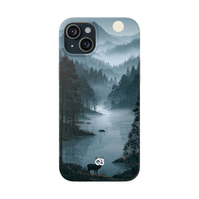 Silent Nordic Fjord · Lite Phone Case for iPhone ·  Blue
