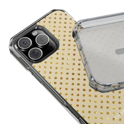 Gold Sparkle Grid iPhone 16 Pro Max Case - Impact