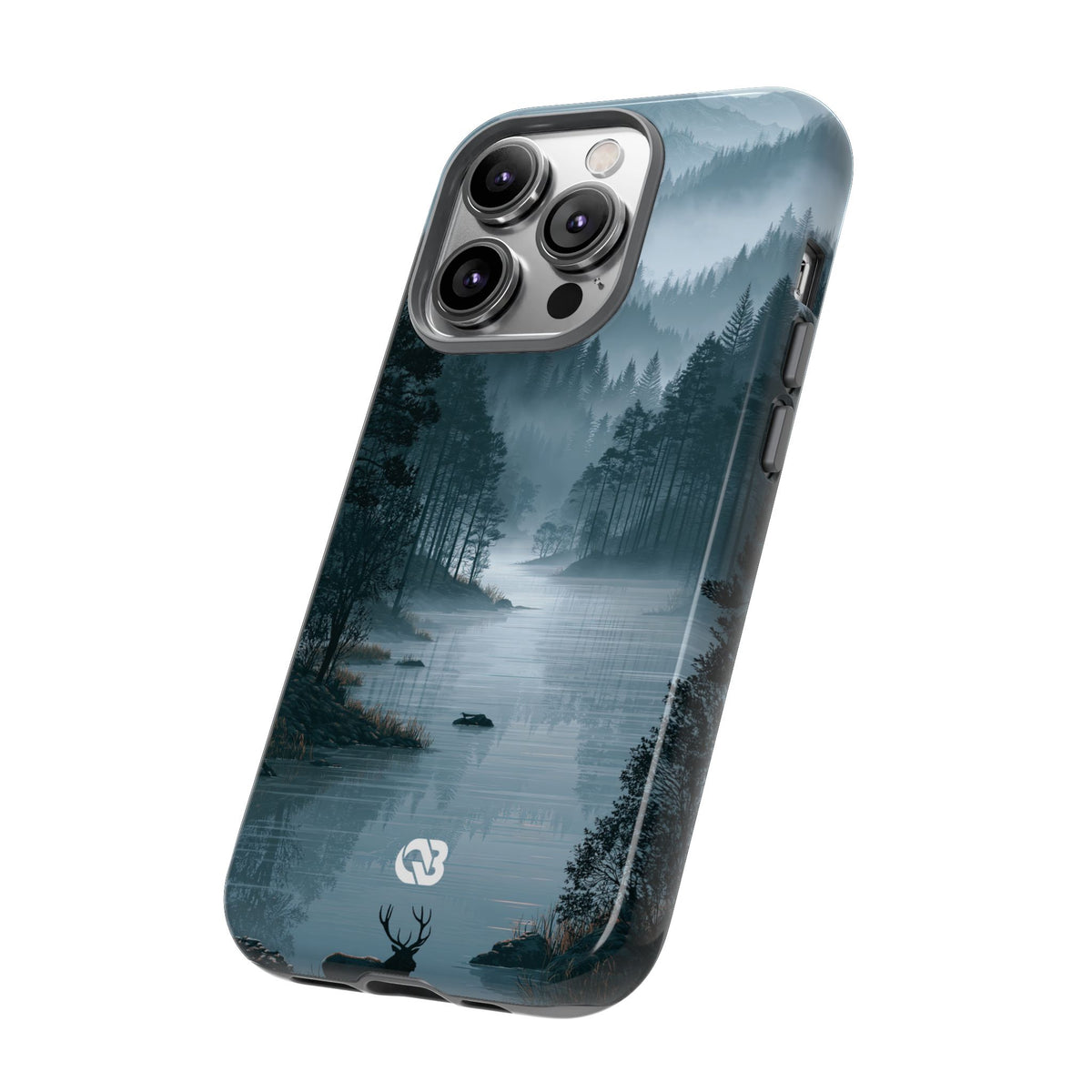 Silent Nordic Fjord · Tough Phone Case for iPhone · Blue
