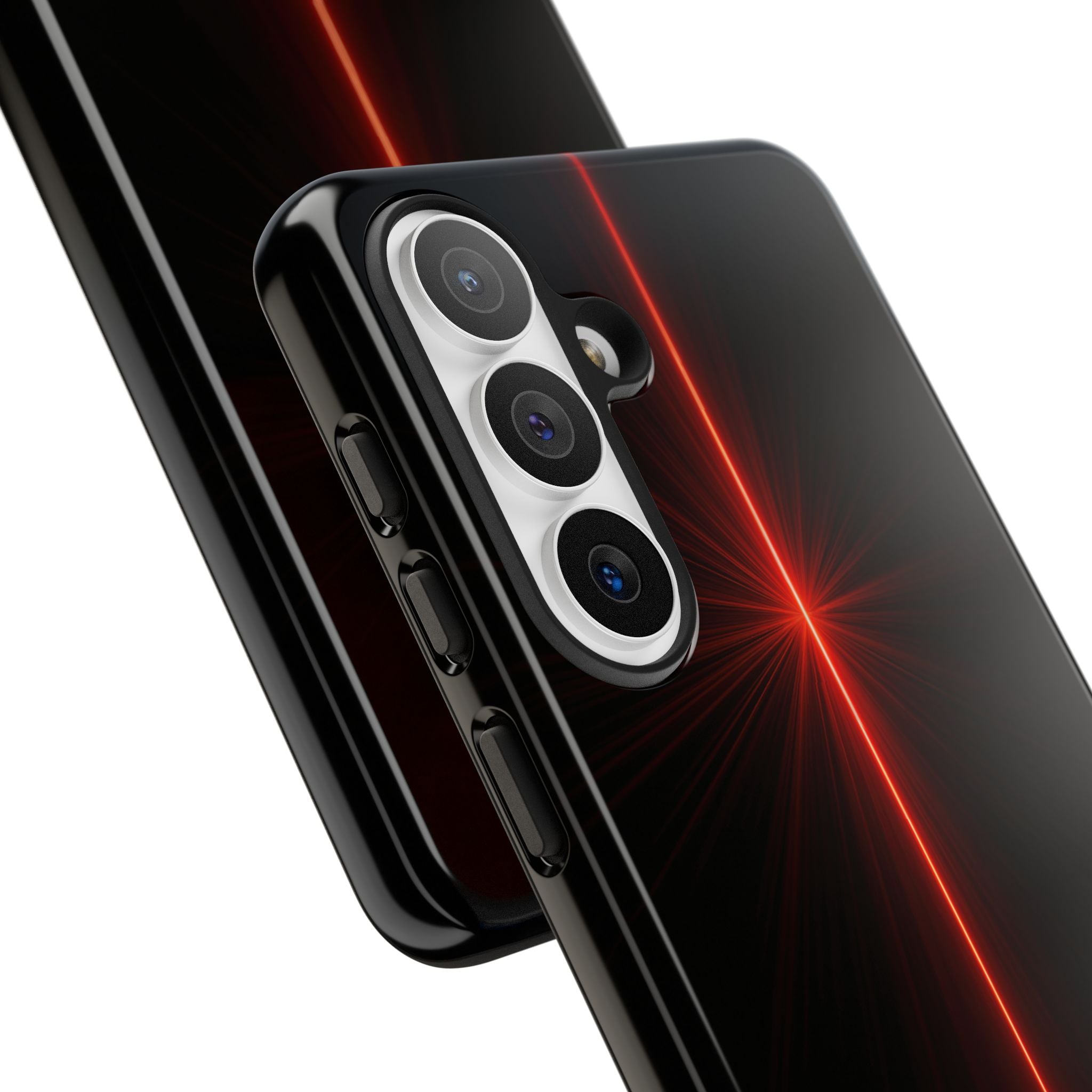 Red Tough Phone Case for Samsung - Crimson Flare Vector