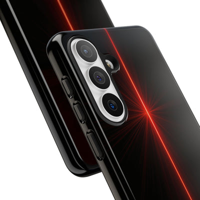 Red Tough Phone Case for Samsung - Crimson Flare Vector