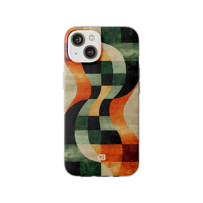 Burnt Orange Curve · Soft Phone Case for iPhone