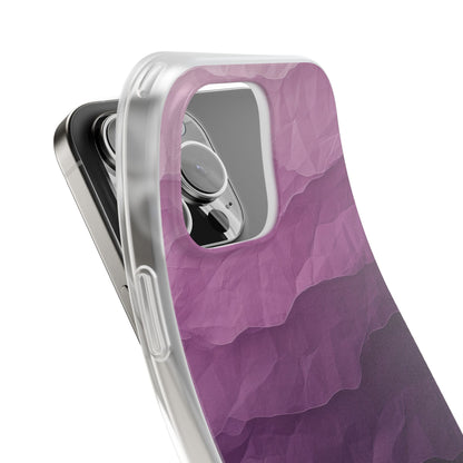 Lila Wellenlagen iPhone 16 Pro Max Case - Soft