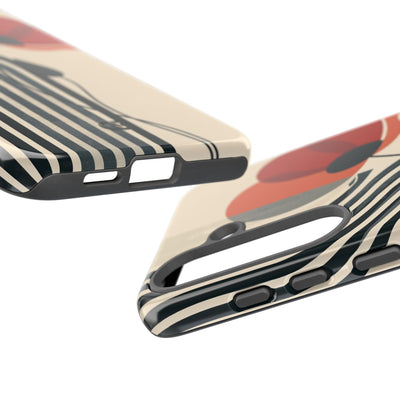 Modernist Poppy · Tough Phone Case for Samsung · Beige