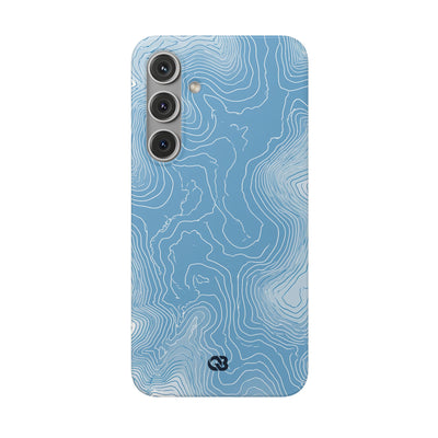 Blue Lite Phone Case for Samsung - Glacial Ridge Topo