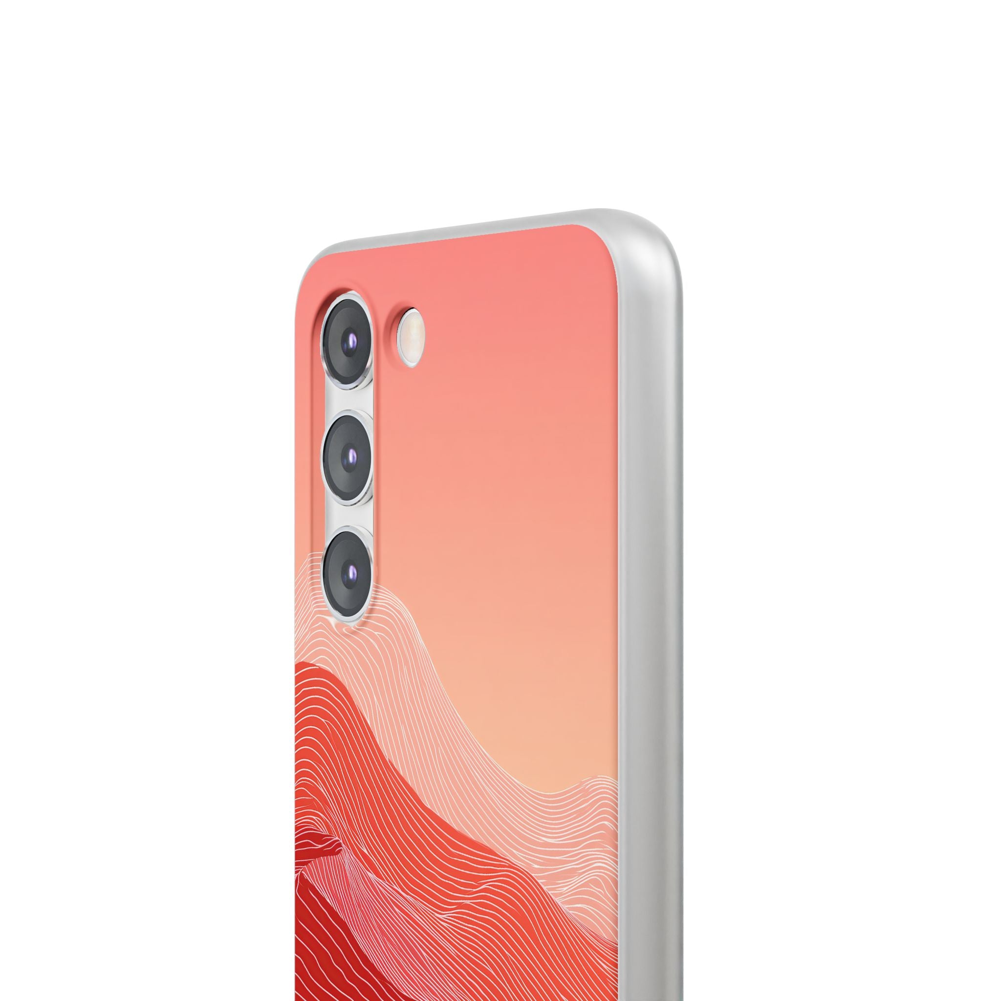 Red Lite Phone Case for Samsung - Crimson Ridge Contour