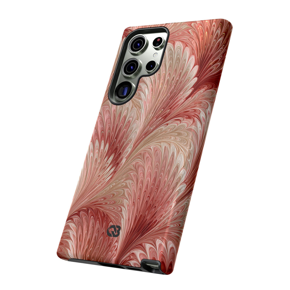 Blush Petal Plume · Tough Phone Case for Samsung · Pink