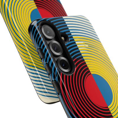 Blue Tough Phone Case for Samsung - Primary Circuit Orbit