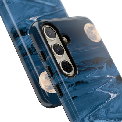 Arctic Moon Drift · Tough Phone Case for Samsung · Blue