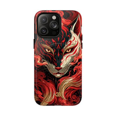 Crimson Kitsune Spirit · Tough 2.0 Magnetic Phone Case for iPhone · Red