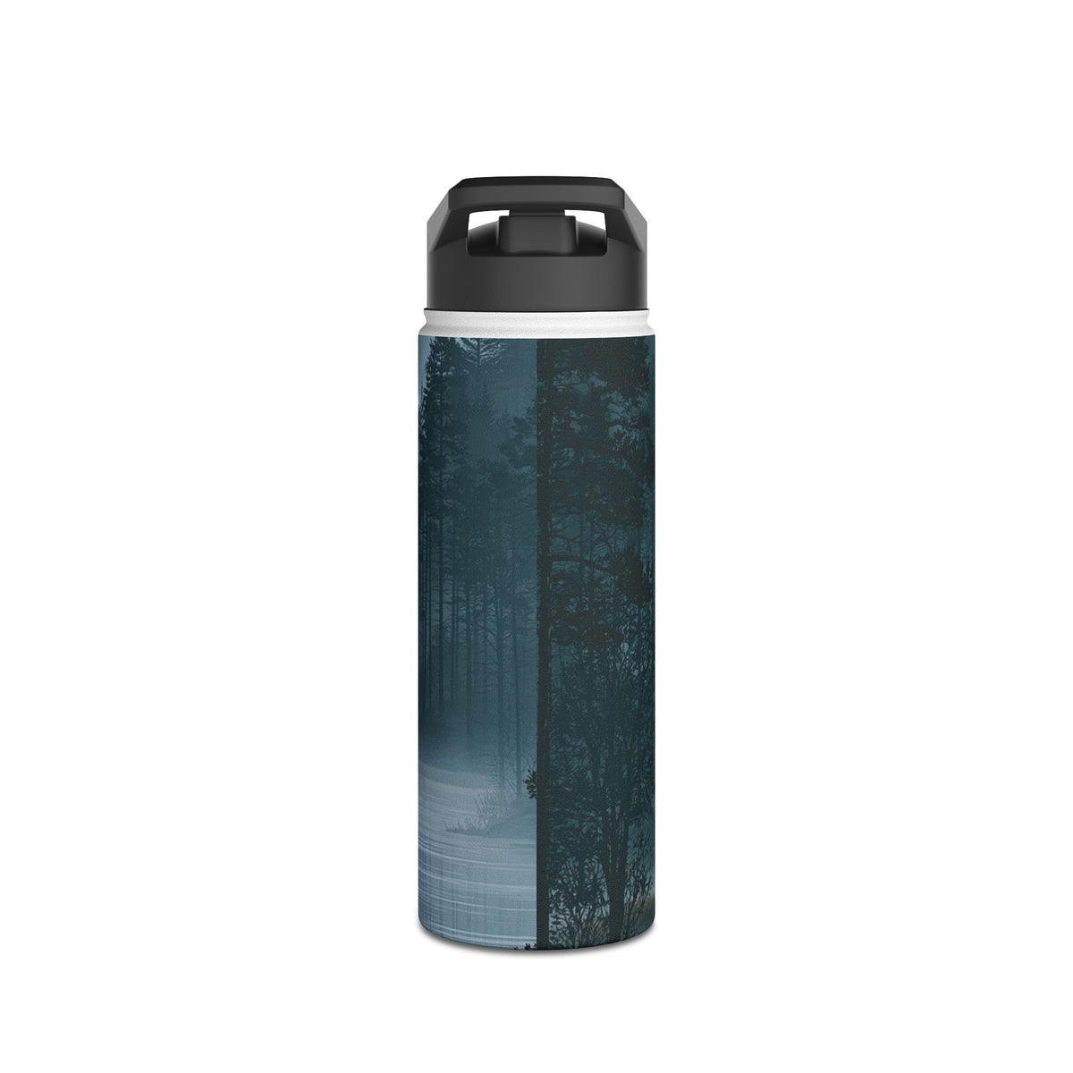 Silent Nordic Fjord · Insulated Water Bottle · Blue