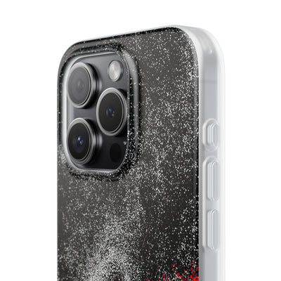 Crimson Noir Drip · Lite Phone Case for iPhone ·  Black