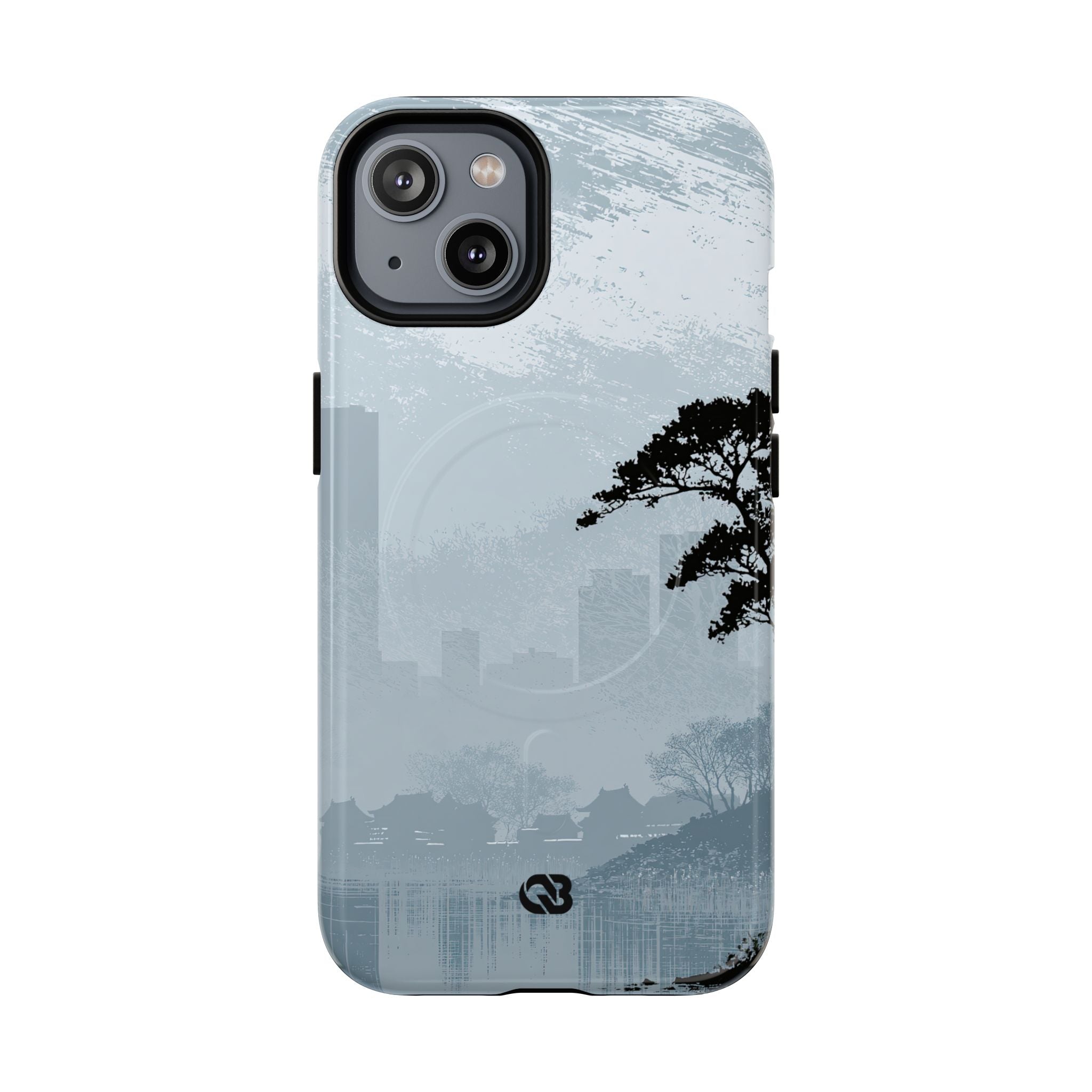 Grey Tough 2.0 Magsafe Phone Case for iPhone - Steel Slate Zen