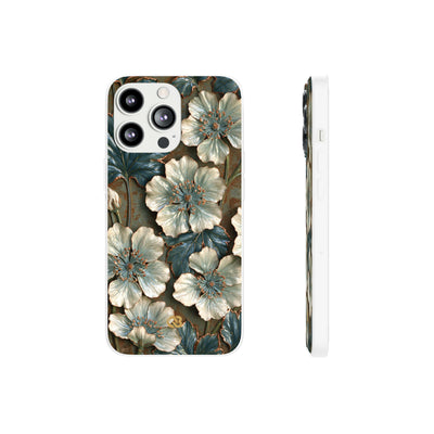 Gilded Blossom Reverie · Lite Phone Case for iPhone ·  Teal