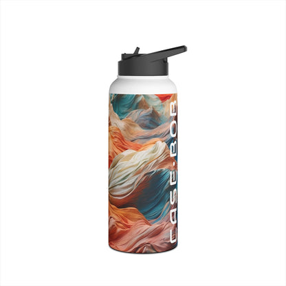 Fabric Peaks Sunset - Stainless Steel Water Bottle