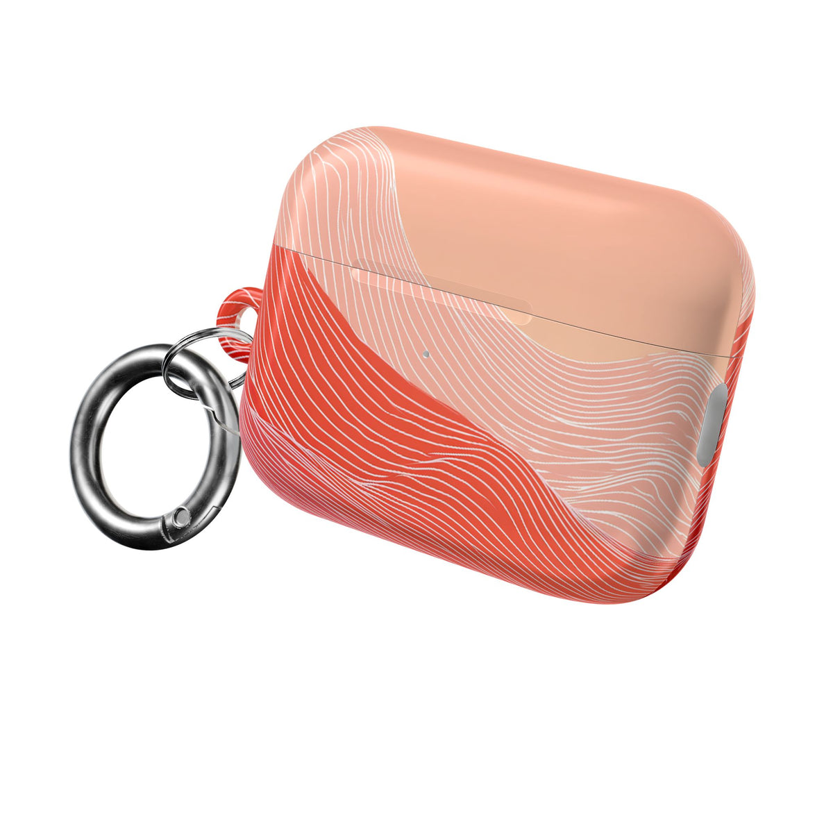 Coral Ridge Contours · Hard Case for AirPods & AirPods Pro · Red