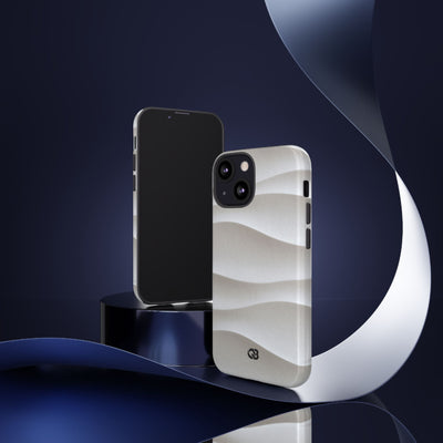 Sculpted Dune Relief · Tough Phone Case for iPhone · White