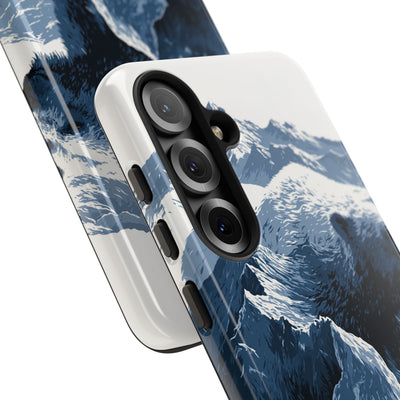 Fjord Summit Bear · Tough Phone Case for Samsung · Blue