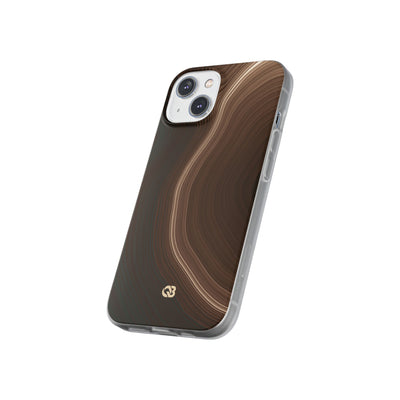 Brown Lite Phone Case for iPhone - Bronzed Canyon Relief
