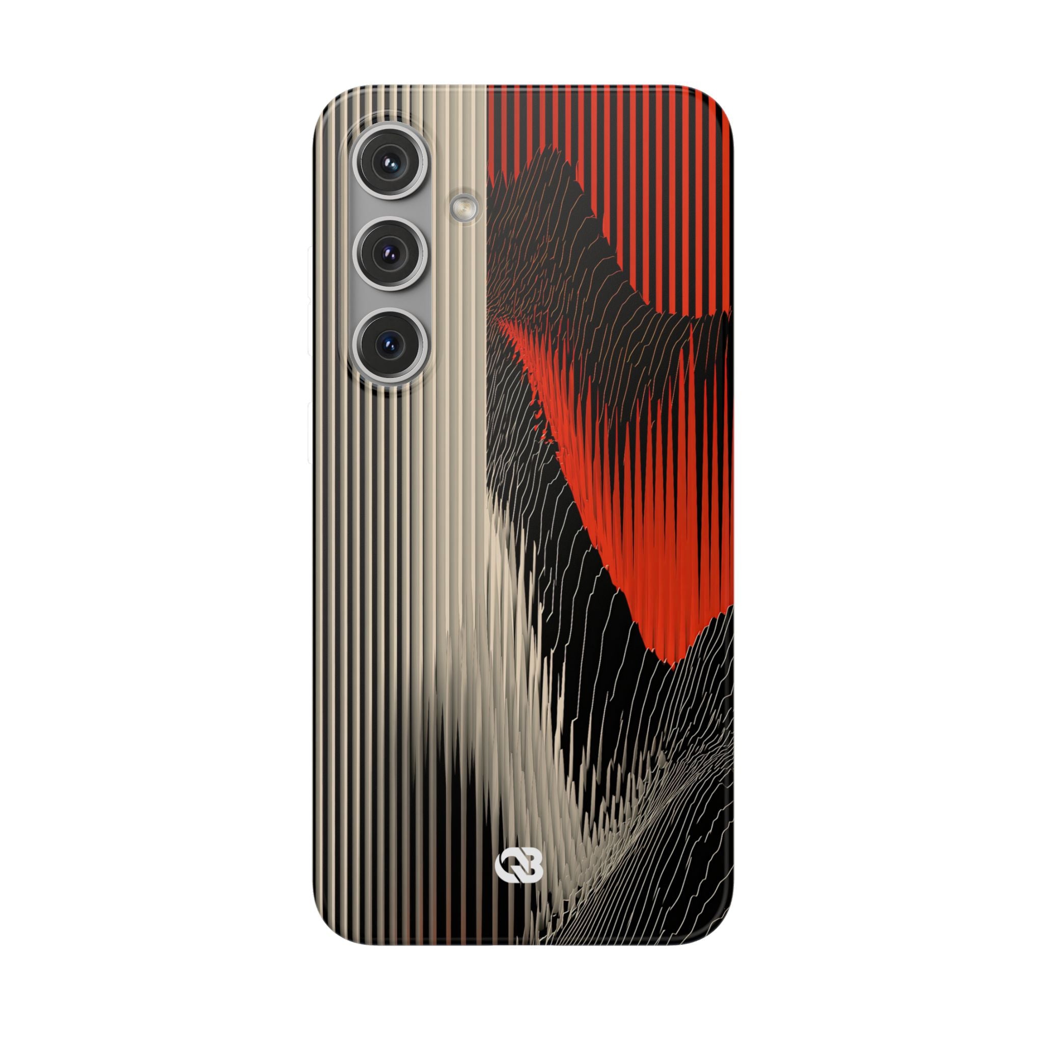 Red Lite Phone Case for Samsung - Crimson Pulse Topo