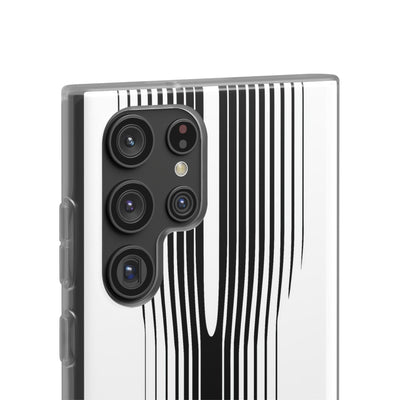 White Lite Phone Case for Samsung - Kinetic Mono Distortion