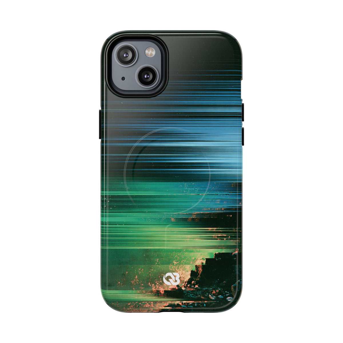 Digital Shoreline Drift · Tough 2.0 Magnetic Phone Case for iPhone · Teal
