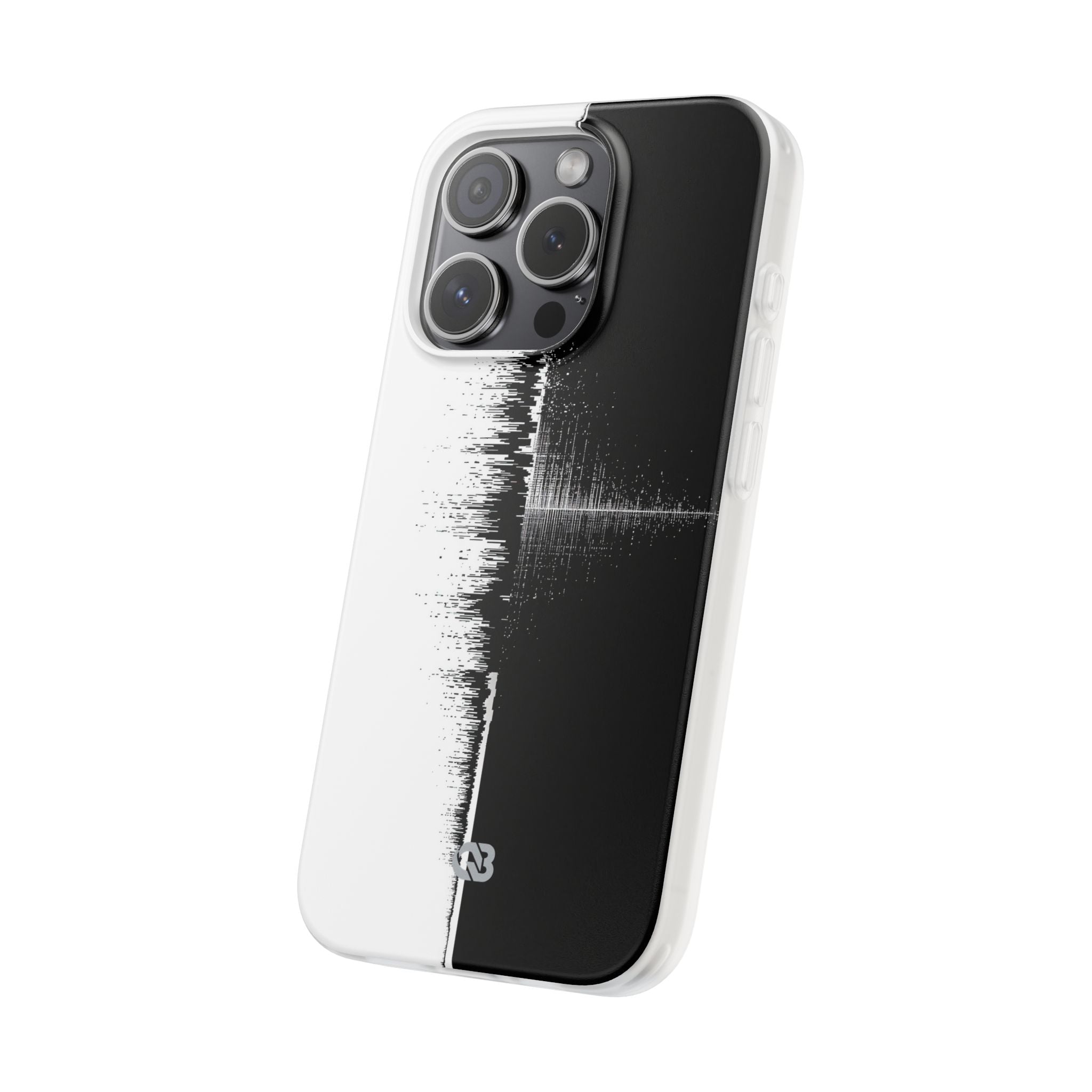 Black Lite Phone Case for iPhone - Static Signal Split