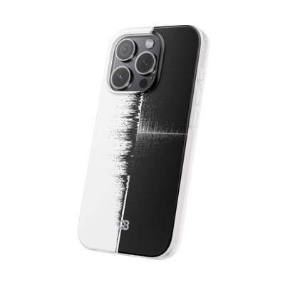 Black Lite Phone Case for iPhone - Static Signal Split