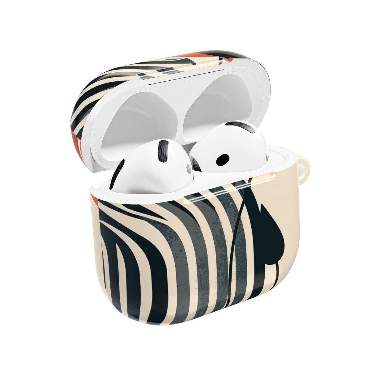 Modernist Poppy · Hard Case for AirPods & AirPods Pro · Beige