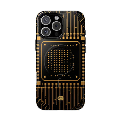 Gold Tough 2.0 Magsafe Phone Case for iPhone - Cyber Gold Processor