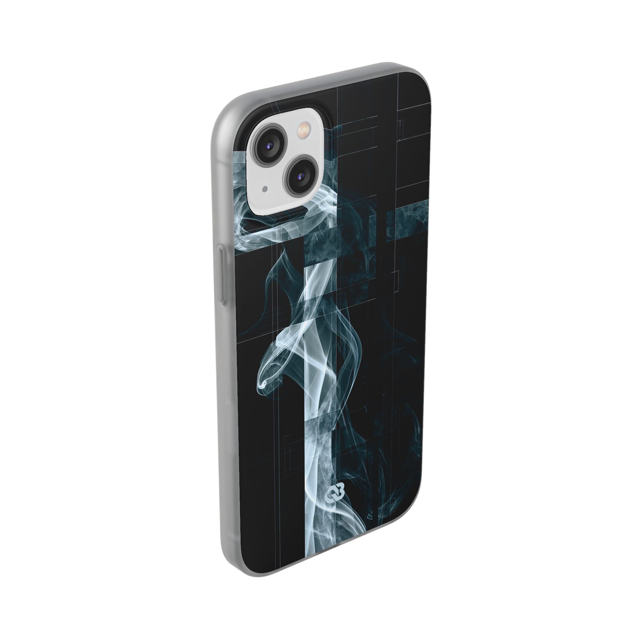 Black Lite Phone Case for iPhone - Arctic Vapor Grid