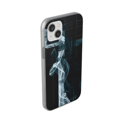 Black Lite Phone Case for iPhone - Arctic Vapor Grid