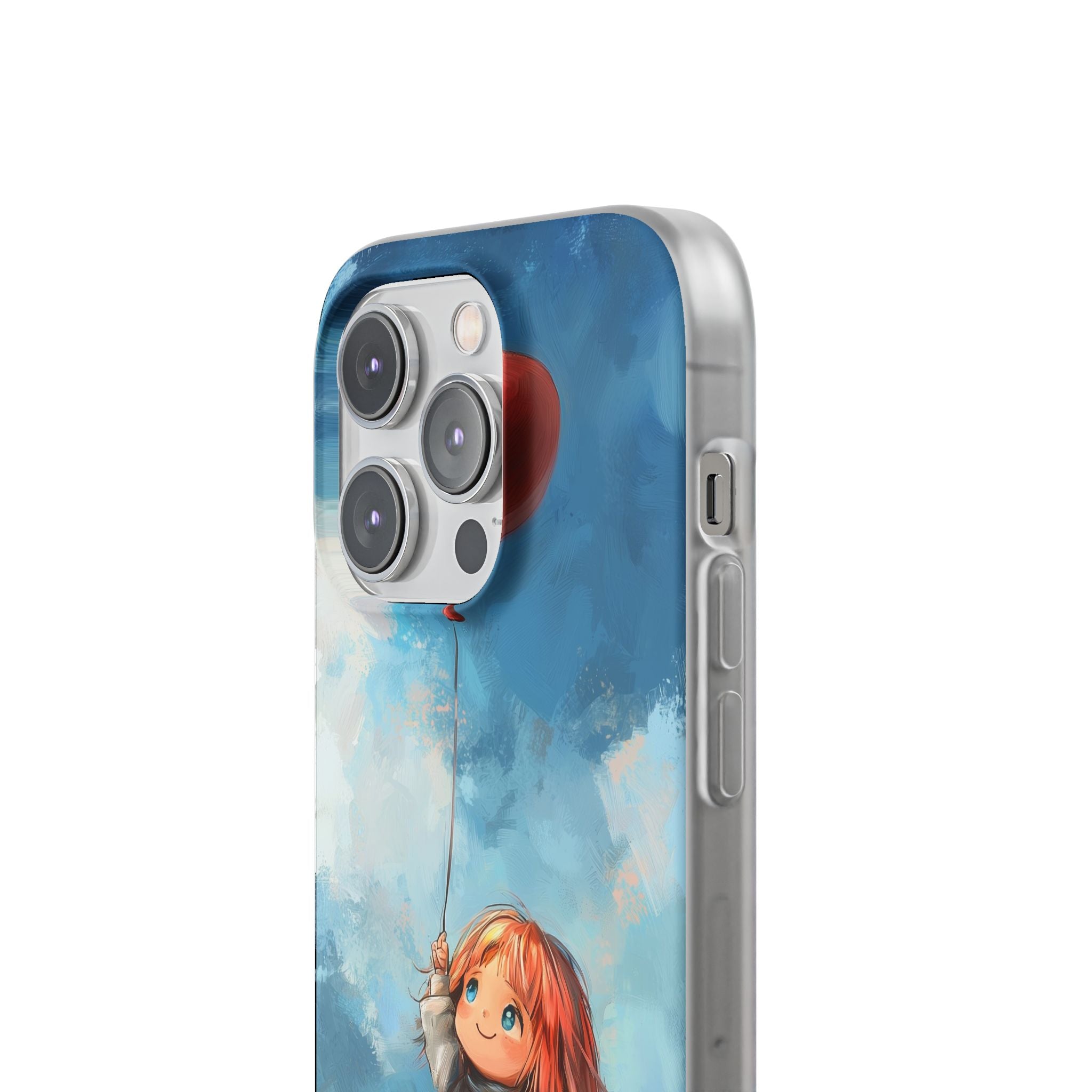 Crimson Heart Sky · Soft Coque de téléphone pour iPhone