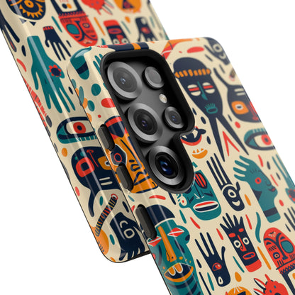 Lebendige Gesichter Samsung S25 Ultra Case - Tough