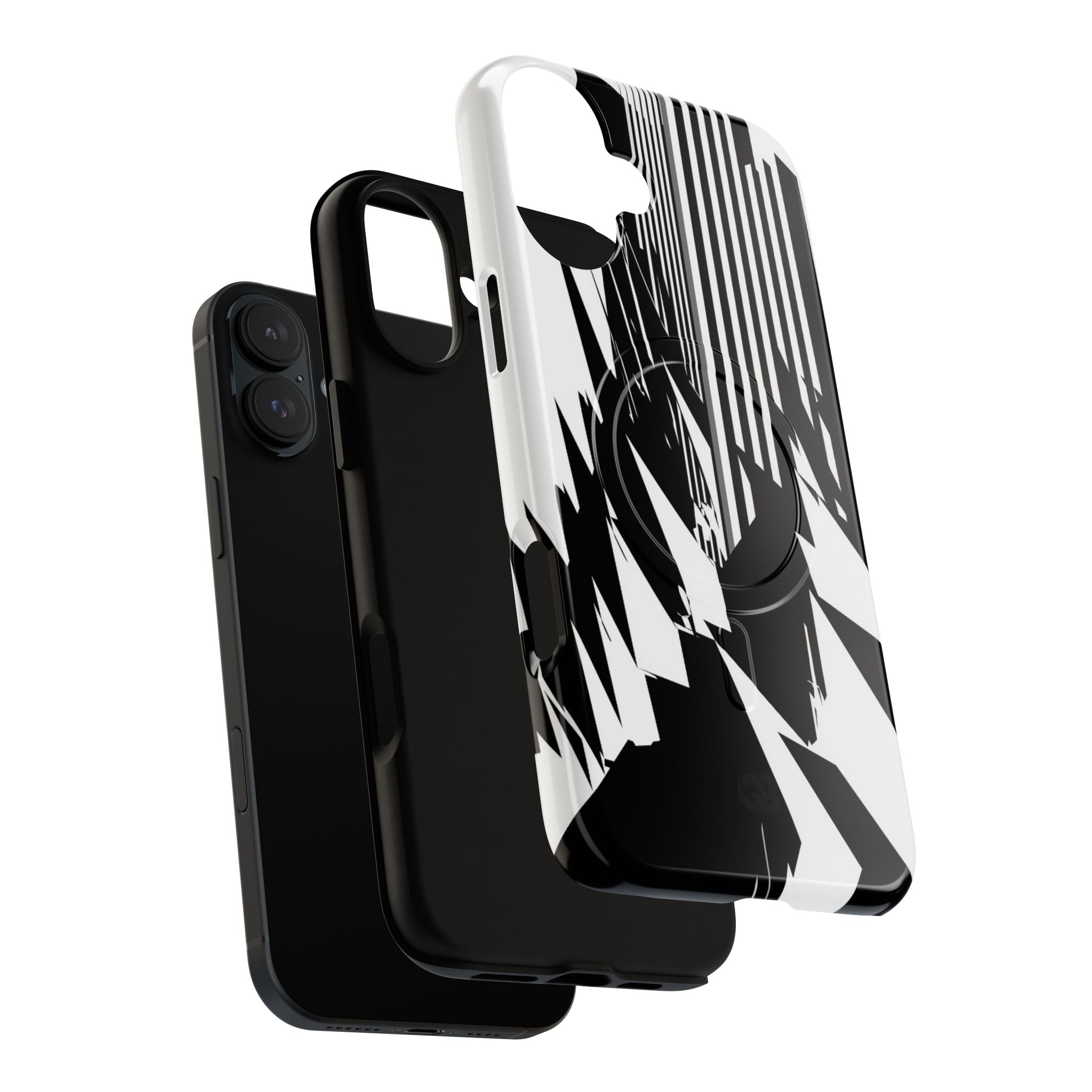White Tough 2.0 Magsafe Phone Case for iPhone - Shattered Vector Spire