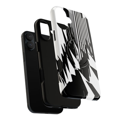 White Tough 2.0 Magsafe Phone Case for iPhone - Shattered Vector Spire