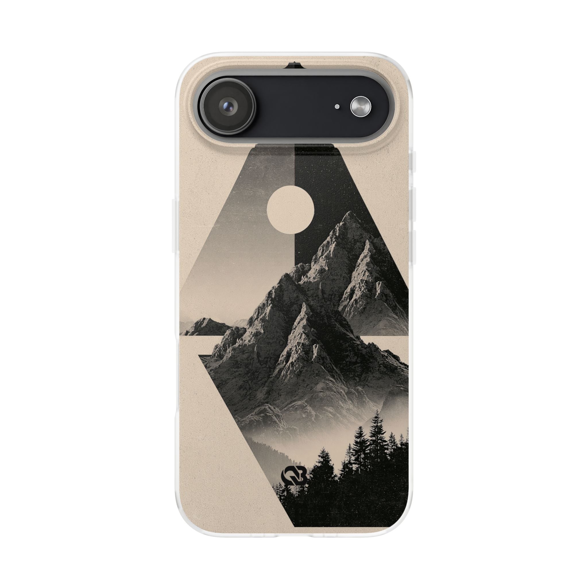 Beige Lite Phone Case for iPhone - Obsidian Summit Parchment
