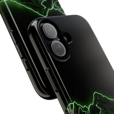 Nordic Mountain Contour · Tough Phone Case for iPhone · Black