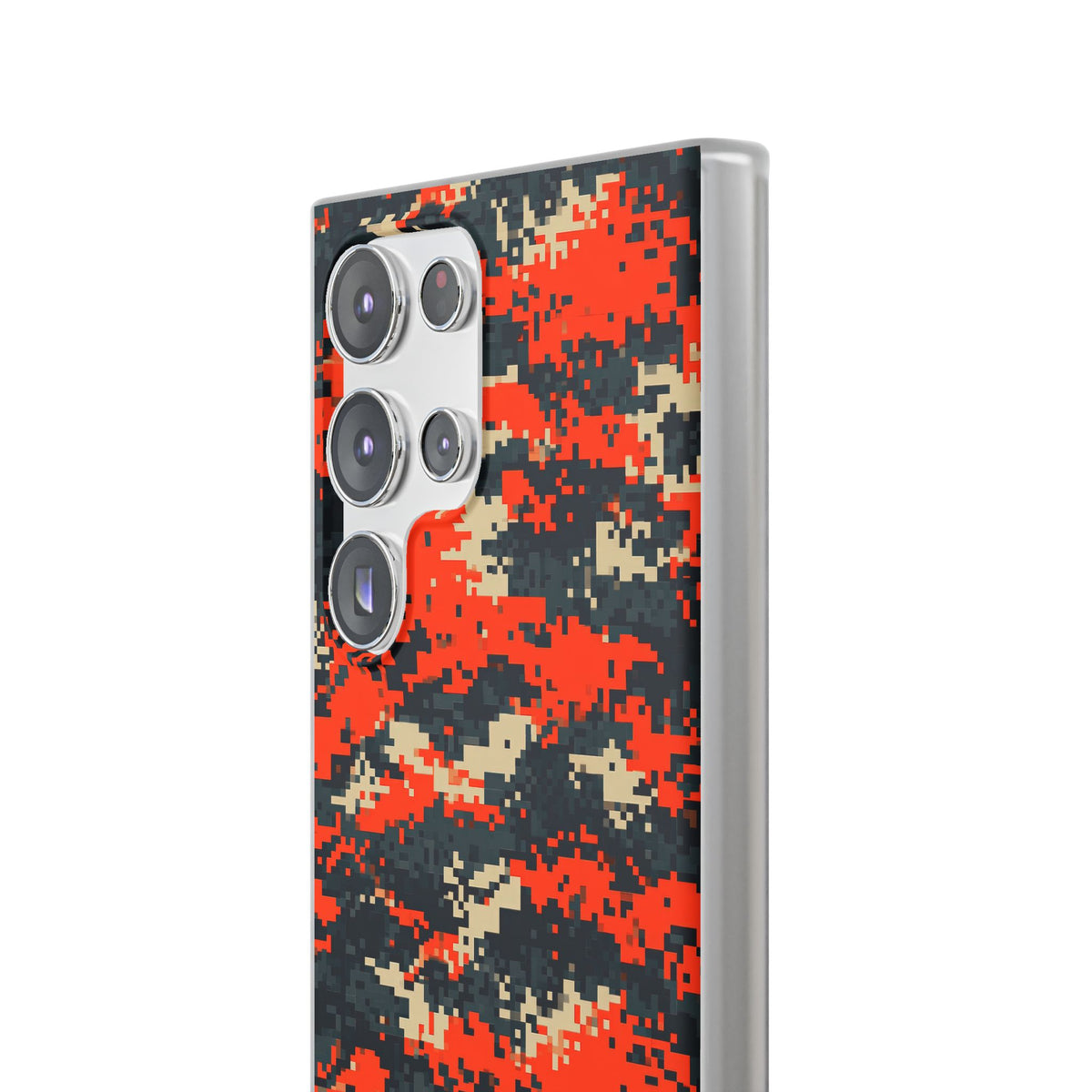 Signal Pixel Camo · Lite Phone Case for Samsung · Orange