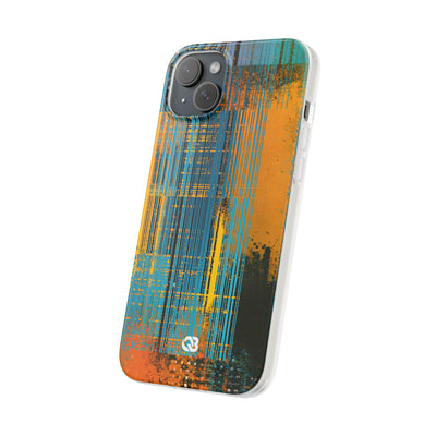 Cyber Glitch Stream · Lite Phone Case for iPhone ·  Teal