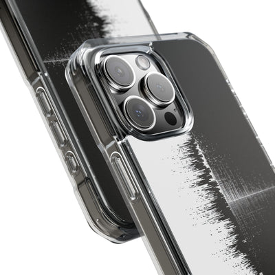 Black Impact MagSafe Phone Case for iPhone - Static Signal Split