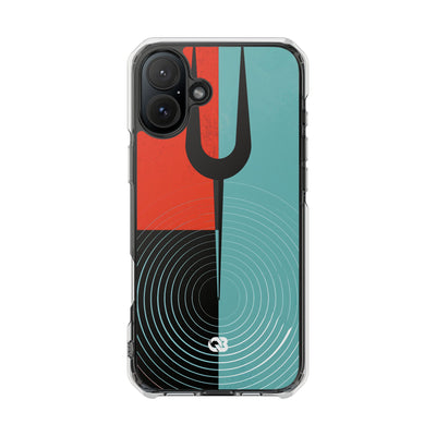 Teal Impact MagSafe Phone Case for iPhone - Sonic Static Split