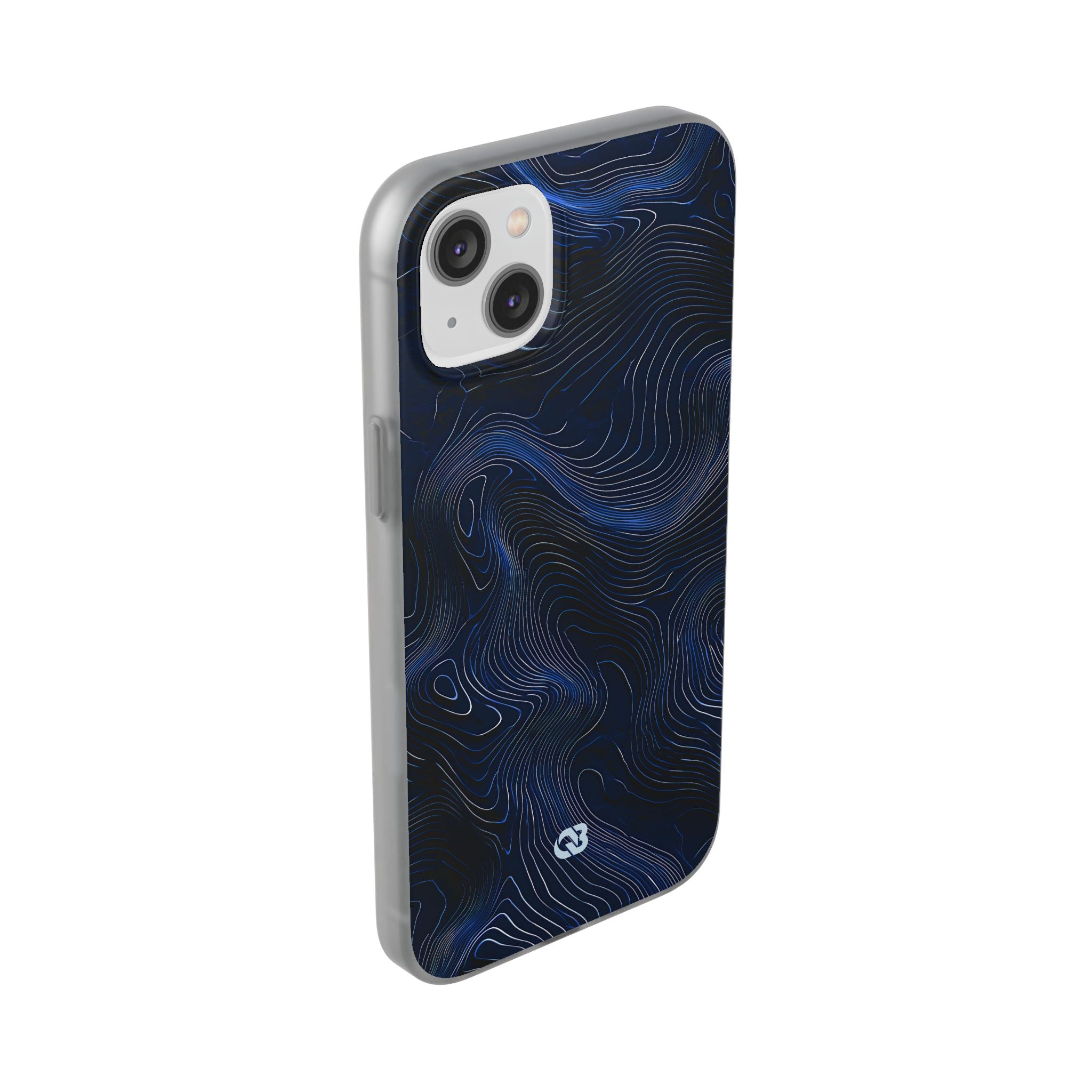 Blue Lite Phone Case for iPhone - Cobalt Contour Ridge