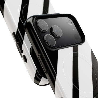 Diagonal Bands Noir iPhone 17 Pro Max Case - Tough+ - CASE•BOB
