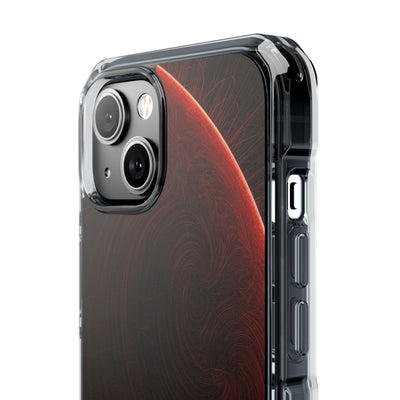 Red Impact MagSafe Phone Case for iPhone - Crimson Flare Flux