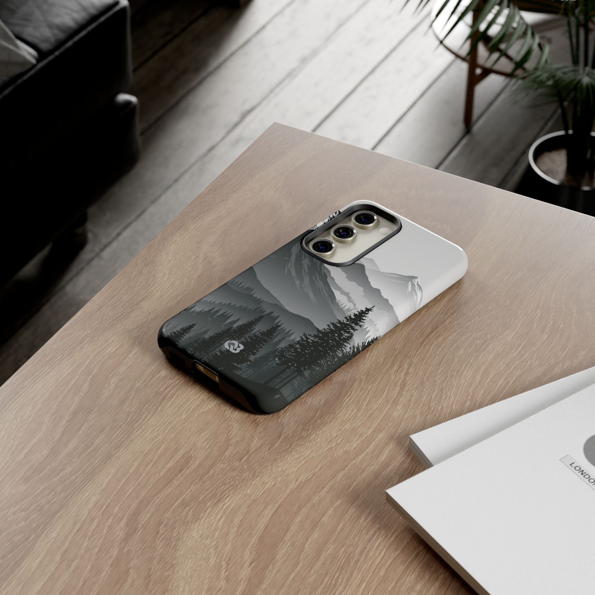 Grey Tough Phone Case for Samsung - Granite Ridge Mist