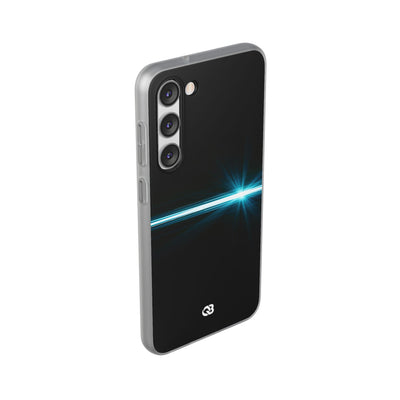 Blue Lite Phone Case for Samsung - Electric Cyan Ray